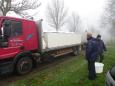 Vrachtwagen met de spiegelkarpers