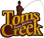 14 juli vissen bij Toms Creek