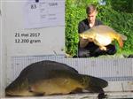 Eerste Spiegelkarper ruim boven de 20 pond. 
